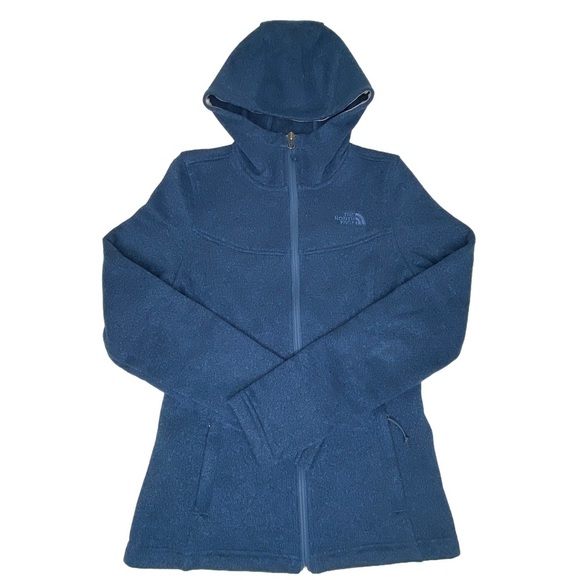 The North Face Fleece Full Zip Sweater Hooded Jacket - Picture 1 of 8